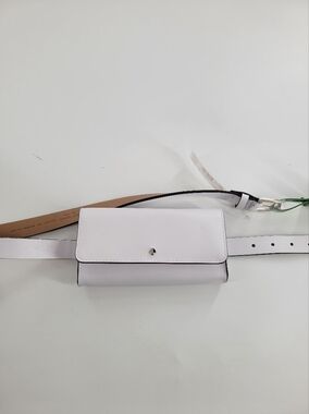 Kate Spade White Leather Belt Bag Fanny Pack - S/M